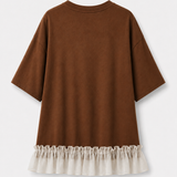 T-Shirt Ti.Amo Com Efeito Top Aplicado