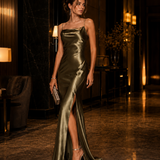Vestido Glamour Com Cauda
