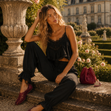 Calça Ti.Amo Corte Aladin Com Rendados