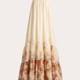 Vestido Ti.Amo Longo Halter Barra Com Estampado Degradê