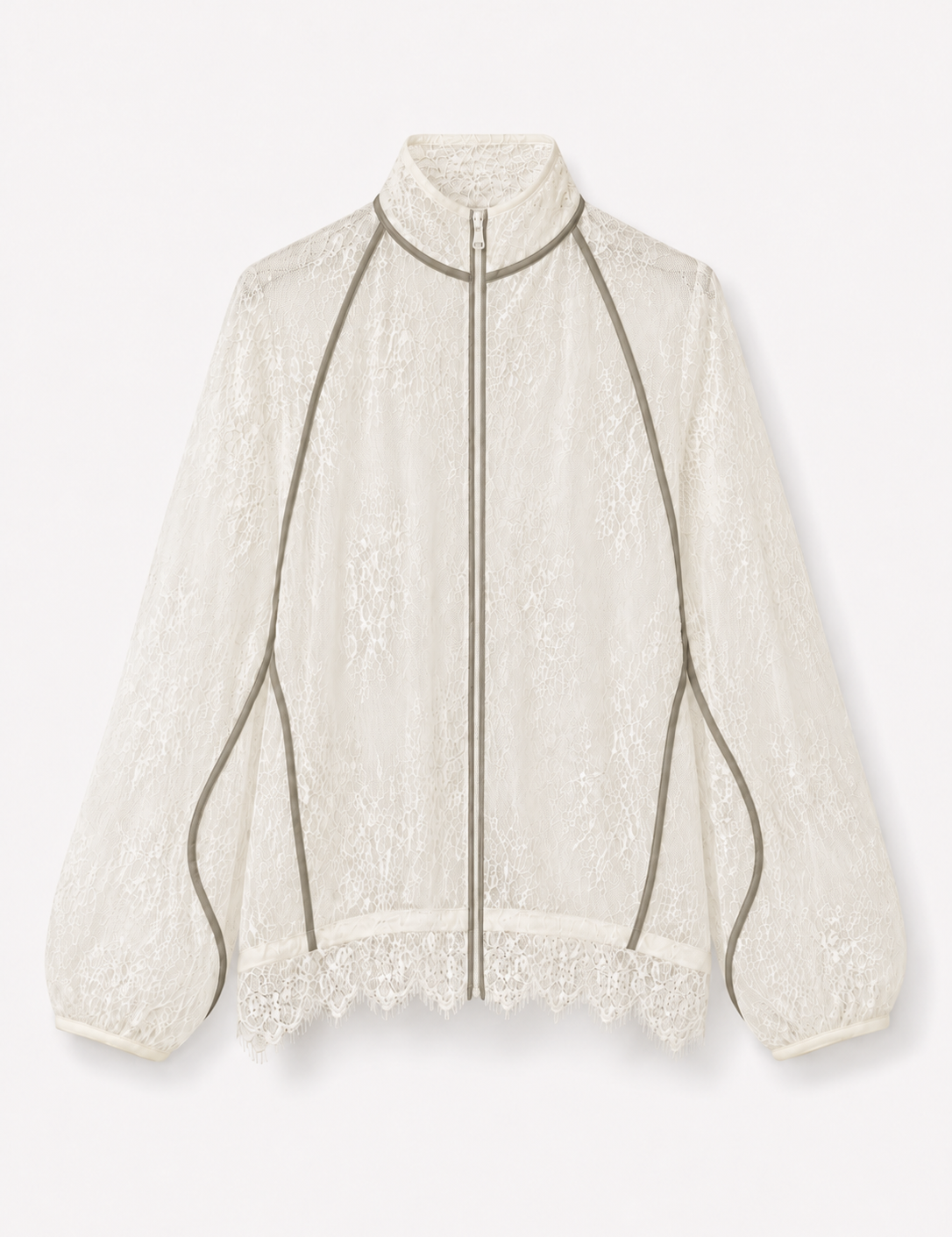 Bomber Ti.Amo De Guipura Transparente