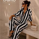 Twinset Ti.Amo Acetinado Riscas Verticais