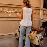 Top Ti.Amo Bordado Ilustrado Floral