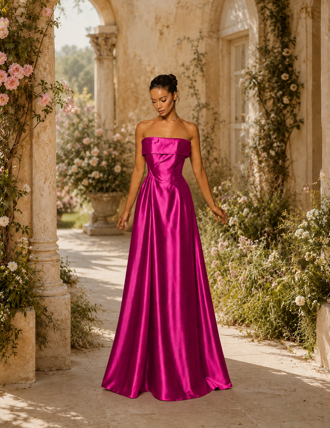 Vestido Glamour Longo Decote Com Faixa