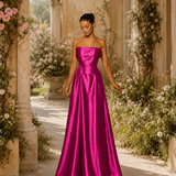Vestido Glamour Longo Decote Com Faixa