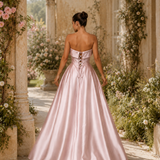 Vestido Glamour Longo Decote Com Faixa