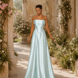 Vestido Glamour Longo Decote Com Faixa