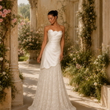 Vestido Longo Glamour Decote Formato Concha