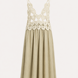 Vestido Ti.Amo Com Crochê Ilsutrativo