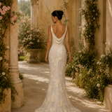 Vestido Longo Glamou Jacquard Com Transparência