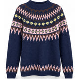 Camisola De Malha Com Mistura De Lã Padrão Multicolor