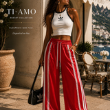 Calça Ti.Amo Listra Lateral & Guipura