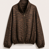 Casaco Ti.Amo Acetinado Em Viscose Print Tigre