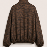 Casaco Ti.Amo Acetinado Em Viscose Print Tigre