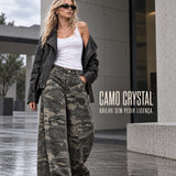 Calça Ti.Amo De Ganga Camuflagem & Strass