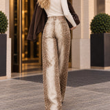Calça Ti.Amo Wide Leg De Ganga Bambi