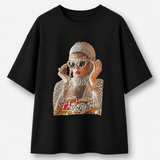 T-Shirt Ti.Amo Mulher Monárquica Strass