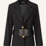 Blazer Ti.Amo Botões Ilustrados Dourados