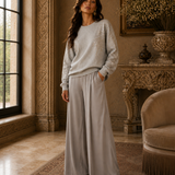 Sweat Ti.Amo De Felpa Oversize Lantejoulas Aplicadas