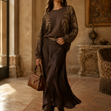 Sweat Ti.Amo De Felpa Oversize Lantejoulas Aplicadas