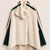 Casaco Ti.Amo Oversize Cruzado De Pêlo Mangas Justas