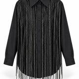 Camisa Ti.Amo Franjas Strass