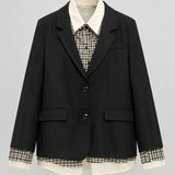 Blazer Ti.amo Efeito Camisa Tartan