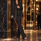 Blazer Ti.Amo Franjas Strass
