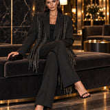 Blazer Ti.Amo Franjas Strass