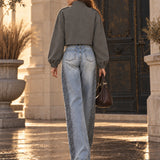 Casaco Ti.Amo Cropped Motivos Militar