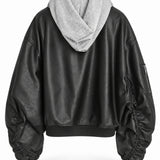 Bomber Ti.Amo De Pele Sinética Com Efeito Duplo