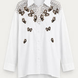 Camisa Ti.Amo De Algodão Com Bordado Missangas