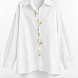 Camisa Ti.Amo Com Aplicação De Alfinete Dourados