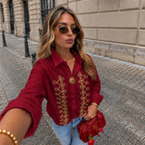 Camisa Ti.Amo Detalhes Dourados Motivos Militar