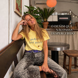 Calça Ti.Amo Wide Leg De Ganga  Pixel Print