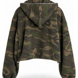 Casaco Ti.Amo Cropped Oversize Camuflado