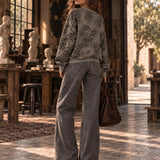 Sweat Ti.Amo Leo print Degradé