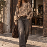 Sweat Ti.Amo Leo print Degradé