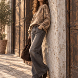 Sweat Ti.Amo Leo print Degradé