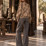 Sweat Ti.Amo Leo print Degradé