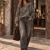 Sweat Ti.Amo Leo print Degradé