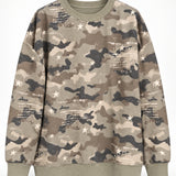 Sweat Ti.Amo De Felpa Padrão Camuflado