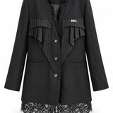 Blazer Ti.Amo Oversize Guipura Aplicada