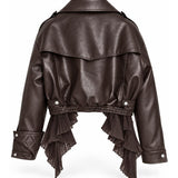 Biker Ti.Amo Cruzado Detalhe Plissado