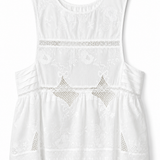 Top Ti.Amo Bordado Ilustrado Floral