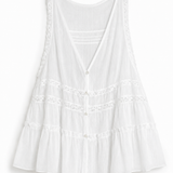 Top Ti.Amo Barras Guipura Floral