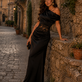 Twinset Glamour Tio Drapeado + Saia Longa Guipura
