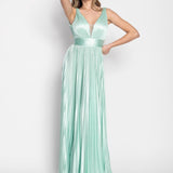 Glamour Long Pleated Dress