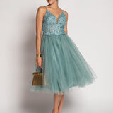 Glitter Guipure Tulle Dress