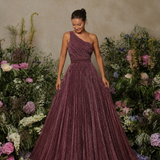 Vestido Glamour Plissado Glitter